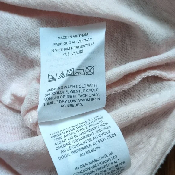 J. Crew Light Pink Tie-Back 3/4 Sleeve Top - Picture 6 of 8